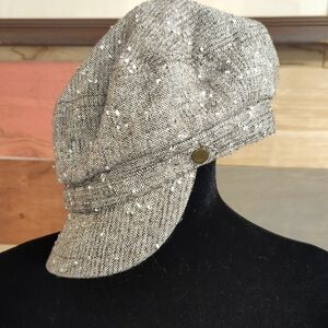 Elegant Tweed Women's Newsboy Hat